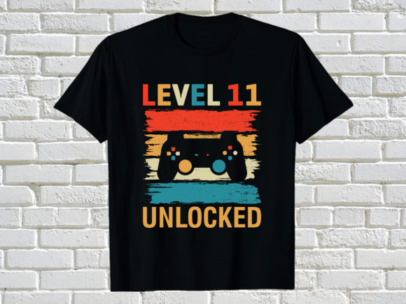 Gaming Level 11 Unlocked Graphics & Print Templates