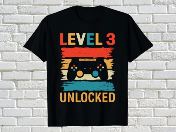 Gaming Level 3 Unlocked Graphics & Print Templates