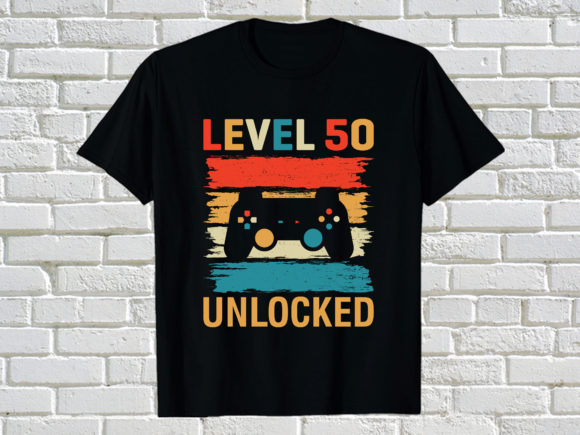 Gaming Level 50 Unlocked: Graphics & Print Templates