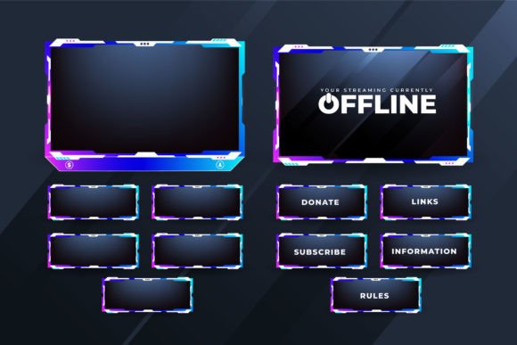 Gaming Overlay Vector: Graphics & Templates