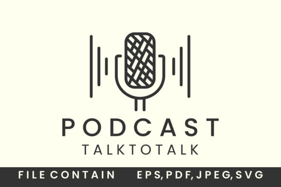 Gaming Podcast Logos: Simple Graphics