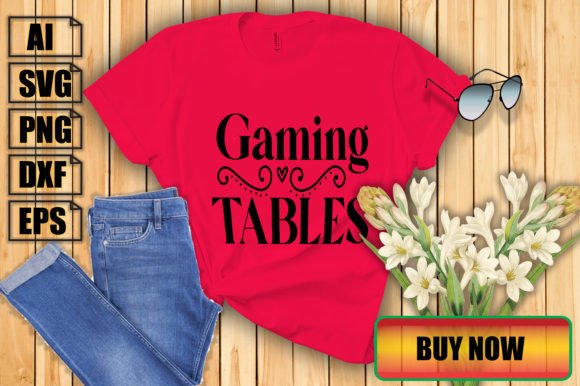 Gaming Tables: Graphics & Print Templates