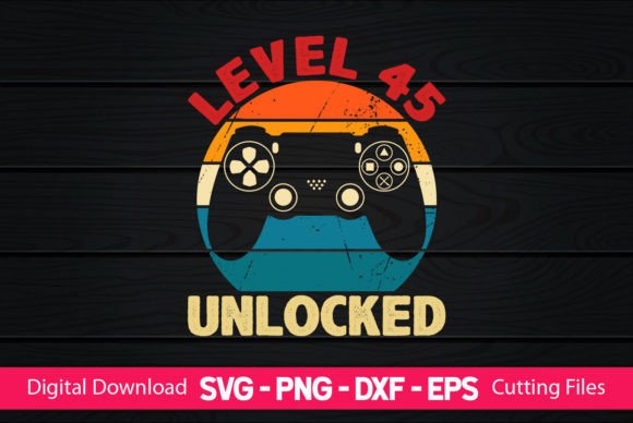 Level 45 Unlocked: Gaming Graphics & Print Templates