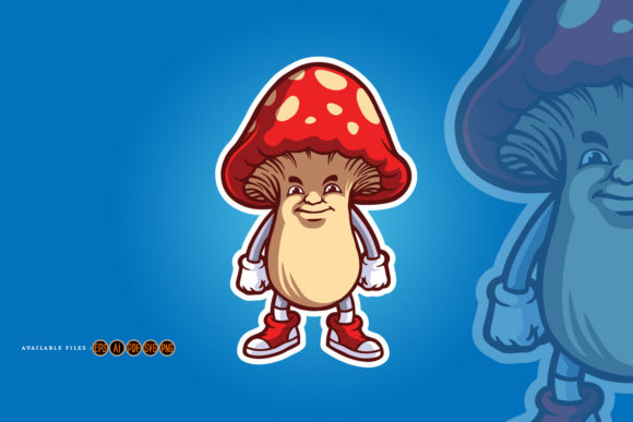 Mushrooms Esport Logo: Gaming Graphics & Illustrations
