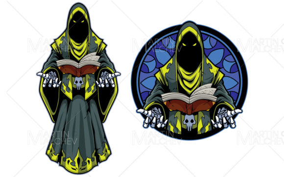 Necromancer Gaming Mascot: Graphics & Illustrations