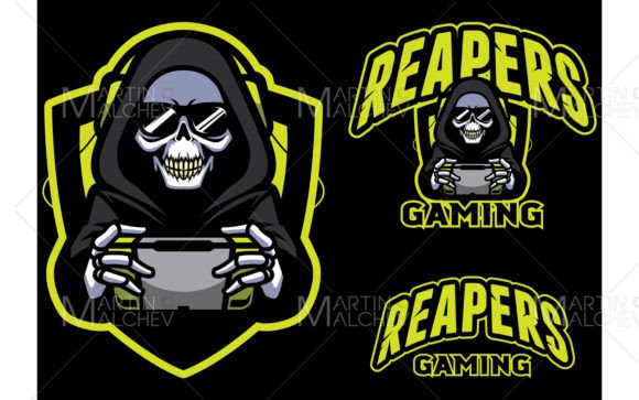 Reapers Gaming Mascot: Bold Graphics & Illustrations