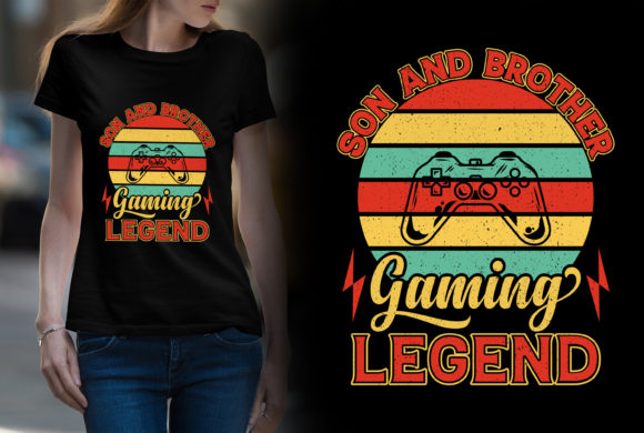Son and Brother Gaming Legend: Graphics & Print Templates